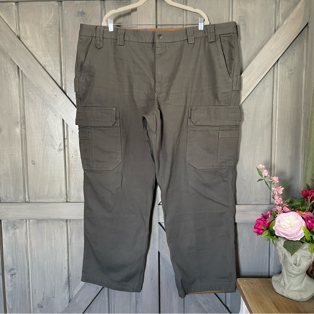 Men's DuluthFlex Fire Hose Relaxed Fit Cargo Work Pants 42x38 NWOT Gunmetal gray